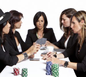 Women Playing Poker
